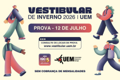 Provas do Vestibular de Inverno da UEM serão aplicadas no domingo (12)