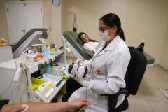 Hemepar reforça chamado para doadores de sangue dos tipos O positivo e O negativo
