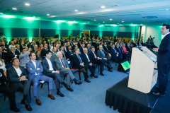 O governador Carlos Massa Ratinho Junior participa do evento de premiação das 500 maiores empresas do Sul. 
