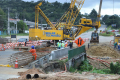 Obra altera acessos do Contorno Norte para a rodovia dos Minérios.
