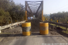 A ponte sobre o Rio da Várzea, na Rodovia Antônio Lacerda Braga (PR-427), entre a Lapa e Campo do Tenente, Região Metropolitana de Curitiba, está totalmente interditada para reparos até a próxima segunda-feira (30). Usuários do trecho devem seguir rotas alternativas, pela BR-116 ou pela BR-476.  -  Curitiba, 25/08/2021  -  Foto: DER-Paraná