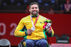 Atletas do Geração Olímpica conquistam medalhas nos Jogos Paralímpicos  -  Jovane Guissone ganhou medalha de prata na prova da espada na Esgrima em Cadeira de Rodas.   -  Tóquio, 26/08/2021  -  Foto: Pedro Ramos