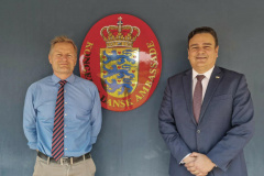 A inovação do Paraná no combate à corrupção chamou a atenção do embaixador da Dinamarca, Nicolai Prytz, que levantou a possibilidade de parcerias nessa área. Ele recebeu o controlador-geral do Estado, Raul Siqueira, na manhã desta quarta-feira (22), na embaixada em Brasília.  -  Curitiba, 22/09/2021  -  Foto: CGE