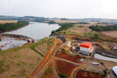 Pequena Central Hidrelétrica Bela Vista, em Verê, no Sudoeste do Estado, instalada no Rio Chopim, entre os municípios de Verê e São João, no Sudoeste do Paraná. 30/09/2021 - Foto: Geraldo Bubniak/AEN
