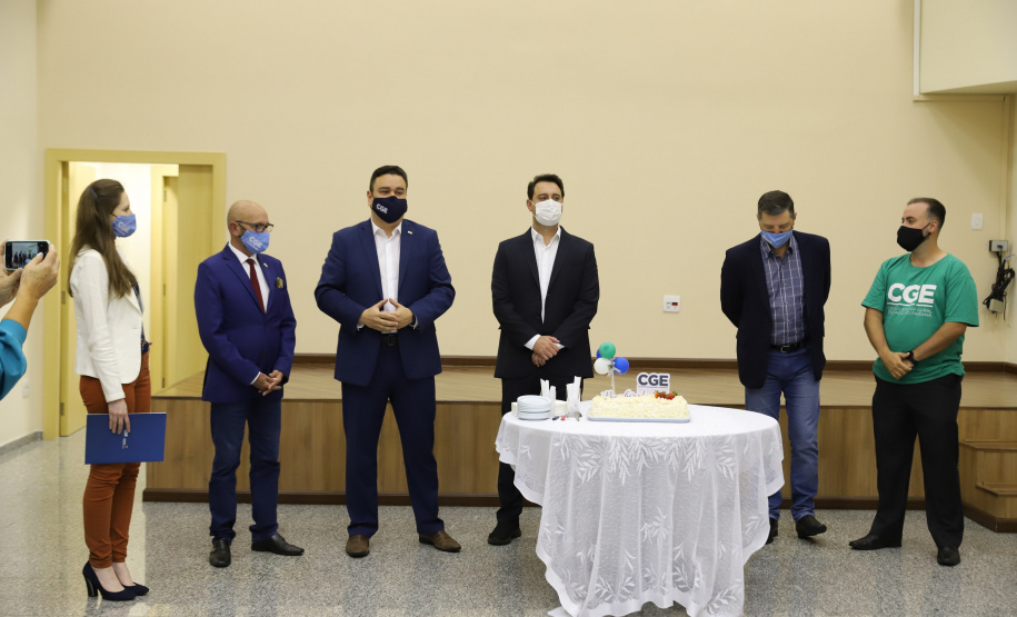 O governador Carlos Massa Ratinho Junior participa nesta quarta-feira (10), da  comemoração de oito anos da criação desse órgão central de controle e combate à corrupção - CGE.    - 10/11/2021 - Foto: Jonathan Campos