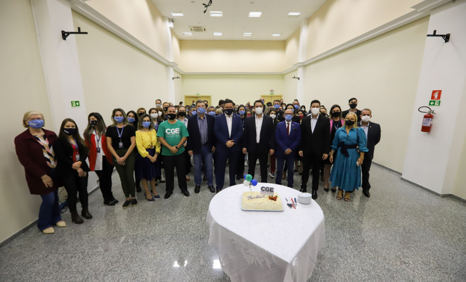 O governador Carlos Massa Ratinho Junior participa nesta quarta-feira (10), da  comemoração de oito anos da criação desse órgão central de controle e combate à corrupção - CGE.    - 10/11/2021 - Foto: Jonathan Campos