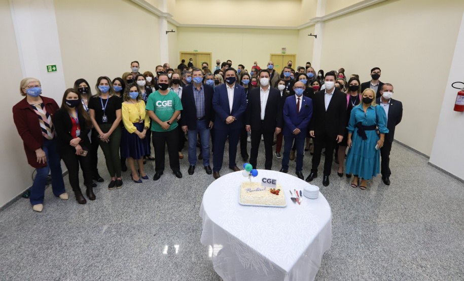 O governador Carlos Massa Ratinho Junior participa nesta quarta-feira (10), da  comemoração de oito anos da criação desse órgão central de controle e combate à corrupção - CGE.    - 10/11/2021 - Foto: Jonathan Campos