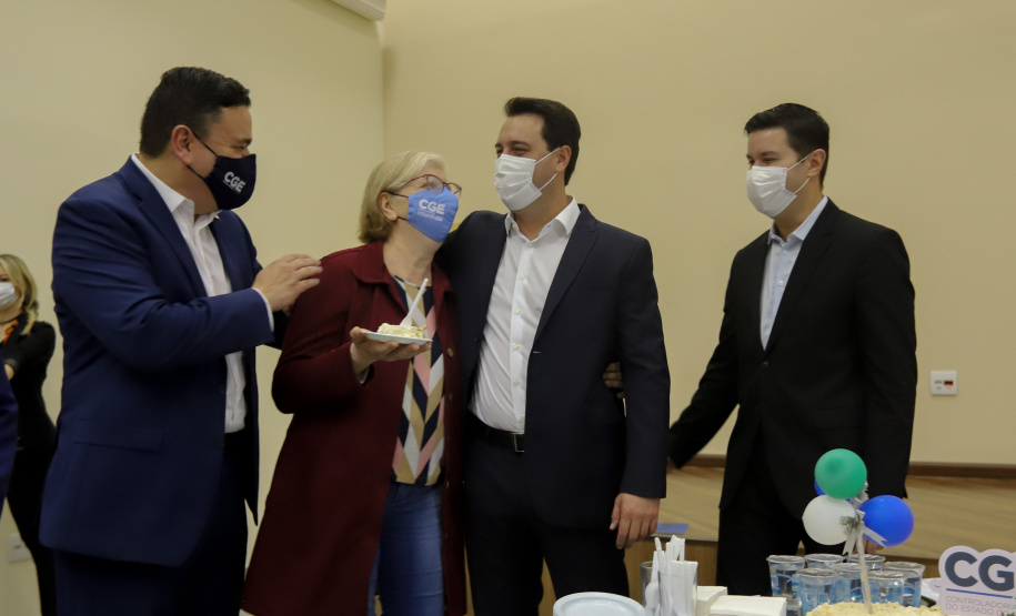 O governador Carlos Massa Ratinho Junior participa nesta quarta-feira (10), da  comemoração de oito anos da criação desse órgão central de controle e combate à corrupção - CGE.    - 10/11/2021 - Foto: Jonathan Campos