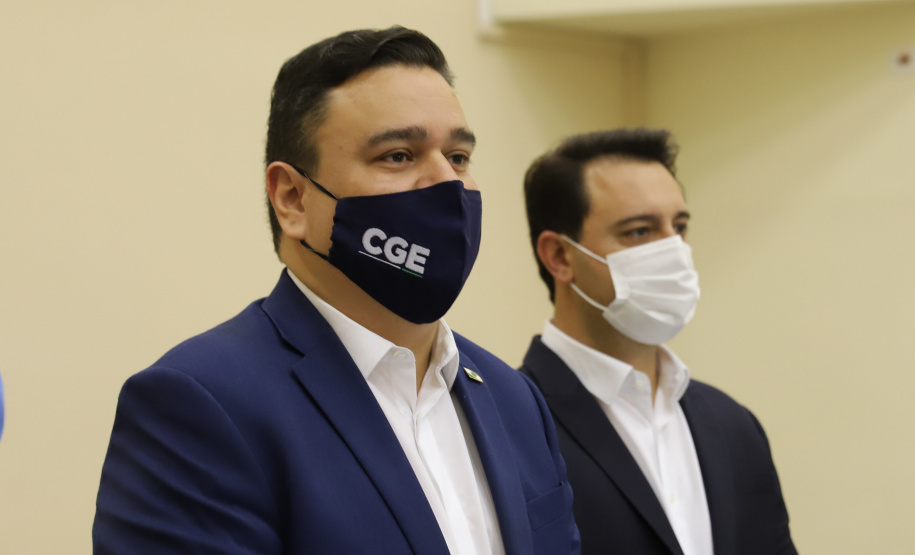 O governador Carlos Massa Ratinho Junior participa nesta quarta-feira (10), da  comemoração de oito anos da criação desse órgão central de controle e combate à corrupção - CGE.    - 10/11/2021 - Foto: Jonathan Campos