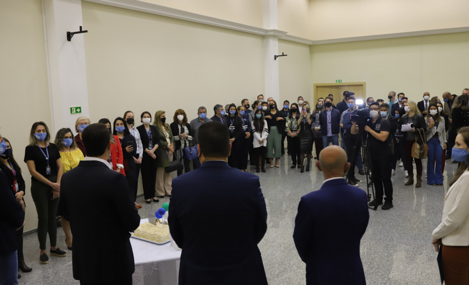 O governador Carlos Massa Ratinho Junior participa nesta quarta-feira (10), da  comemoração de oito anos da criação desse órgão central de controle e combate à corrupção - CGE.    - 10/11/2021 - Foto: Jonathan Campos