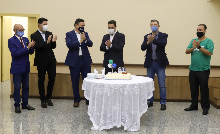 O governador Carlos Massa Ratinho Junior participa nesta quarta-feira (10), da  comemoração de oito anos da criação desse órgão central de controle e combate à corrupção - CGE.    - 10/11/2021 - Foto: Jonathan Campos