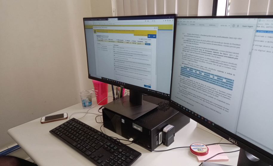 O Departamento de Estradas de Rodagem do Paraná (DER/PR) realizou nesta sexta-feira (12) a fase de lances da licitação do projeto e da obra de duplicação da PR-092, a Rodovia dos Minérios, no perímetro urbano de Almirante Tamandaré, na Região Metropolitana de Curitiba. Foto: Ari Dias/AEN