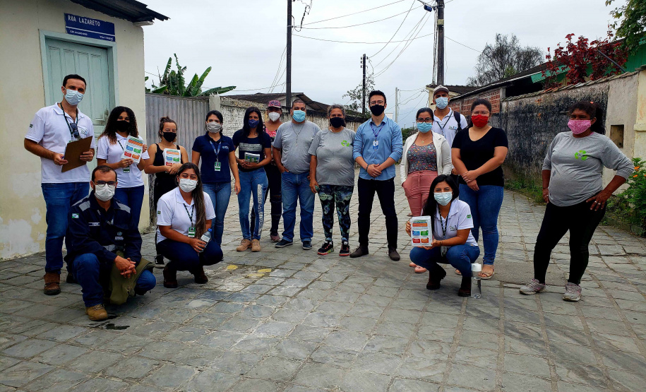 Portos do Paraná coordena ação de educação ambiental em Paranaguá. Foto: Portos do Paraná