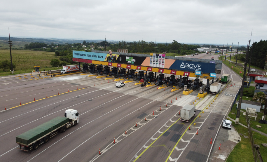 Praça de Pedágio BR-227 (CCR Rodonorte)  - São Luiz do Purunã  - 24/11/2021 - Foto: Geraldo Bubniak/AEN