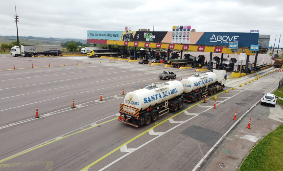 Praça de Pedágio BR-227 (CCR Rodonorte)  - São Luiz do Purunã  - 24/11/2021 - Foto: Geraldo Bubniak/AEN