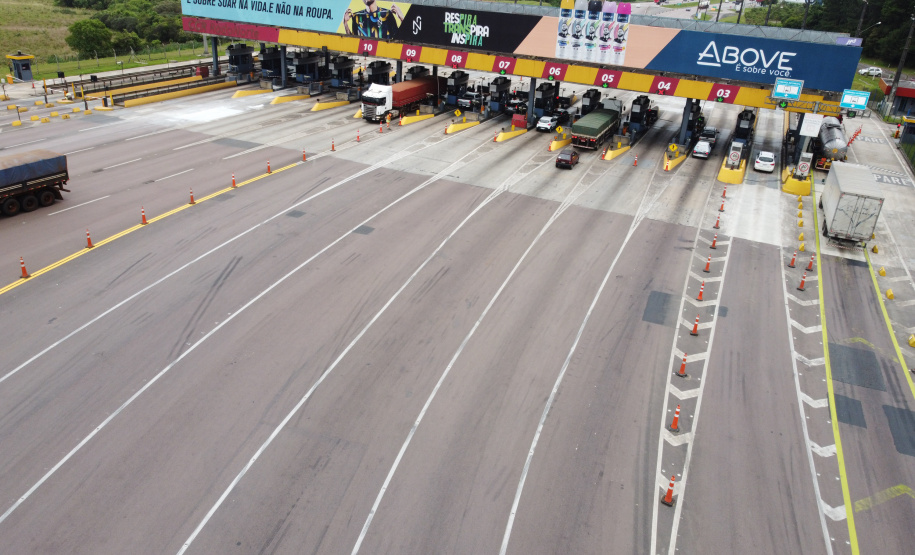 Praça de Pedágio BR-227 (CCR Rodonorte)  - São Luiz do Purunã  - 24/11/2021 - Foto: Geraldo Bubniak/AEN