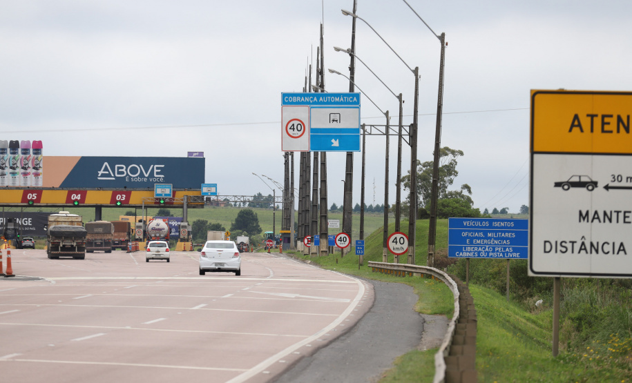 Praça de Pedágio BR-227 (CCR Rodonorte)  - São Luiz do Purunã  - 24/11/2021 - Foto: Geraldo Bubniak/AEN