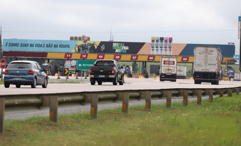 Praça de Pedágio BR-227 (CCR Rodonorte)  - São Luiz do Purunã  - 24/11/2021 - Foto: Geraldo Bubniak/AEN