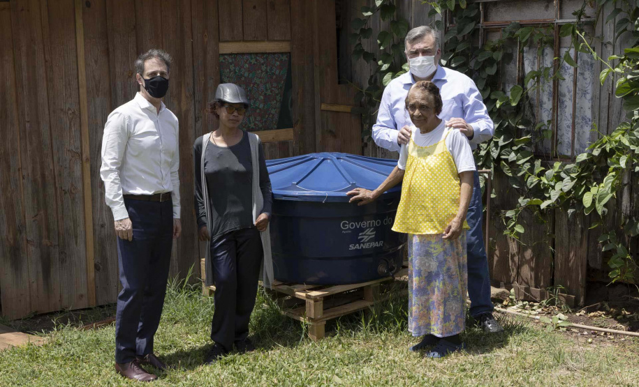 O projeto Caixa D´Água Boa, do governo Carlos Massa Ratinho Junior, conquistou nesta quinta-feira o prêmio ODS (Objetivos do Desenvolvimento Sustentável). O anúncio foi feito pela equipe do Sesi durante o Congresso ODS 2021. - Curitiba, 26/11/2021 - Foto: SEJUF