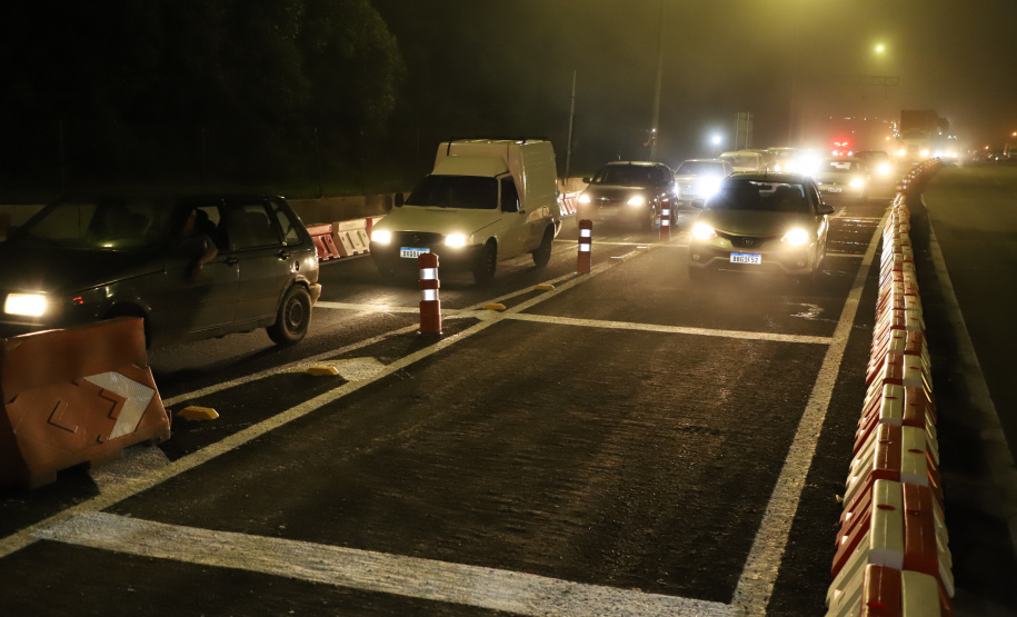 Encerramento dos atuais contratos de concessão de rodovias no Paraná. Abertura das catracas da praça de pedágio da Ecovia, na BR-277, em São José dos Pinhais, ocorrida à 0h00 deste domingo. - Curitiba, 28/11/2021 - Foto: Ari Dias/AEN