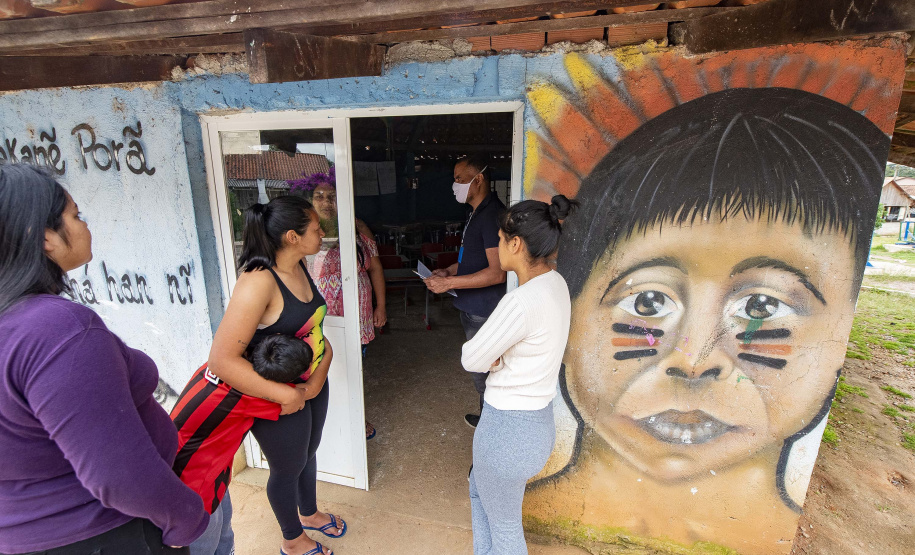 Artesãos de comunidades indígenas fazem a formação da Bolsa Qualificação. Foto: Kraw Penas/SECC