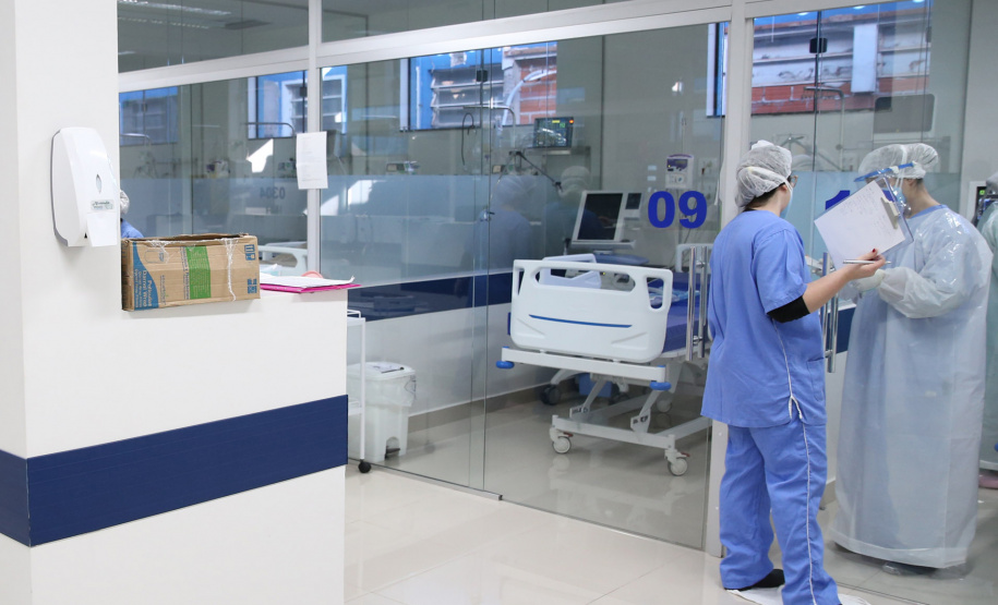 Média de ocupação de leitos de UTI Covid é a menor em 19 meses no Paraná