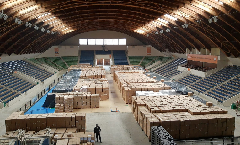 Parceria entre Sesa e Superintendência Geral do Esporte garantiu armazenamento e facilidade logística de EPI’s Foto: Comp / Sesa