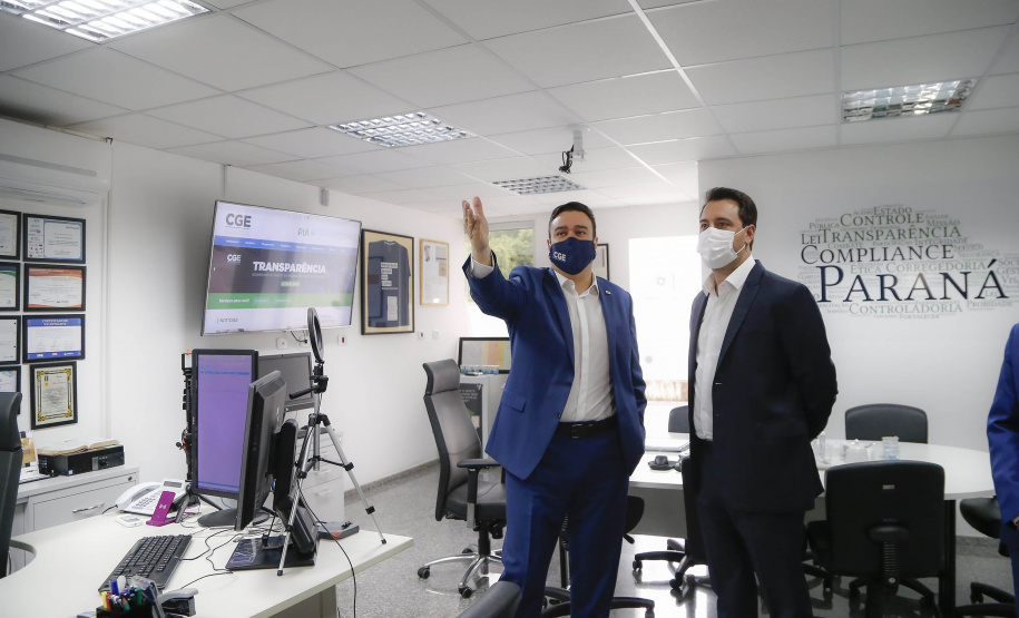 O governador Carlos Massa Ratinho Junior participa nesta quarta-feira (10), da  comemoração de oito anos da criação desse órgão central de controle e combate à corrupção - CGE.    - 10/11/2021