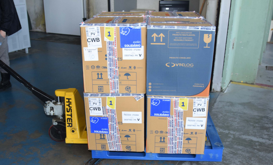 170.820 vacinas contra a Covid-19 que chegaram ao Paraná são para adolescentes . Foto: Américo Antonio/SESA