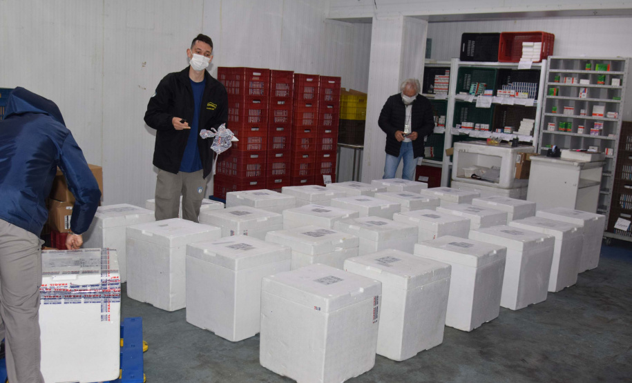 170.820 vacinas contra a Covid-19 que chegaram ao Paraná são para adolescentes . Foto: Américo Antonio/SESA