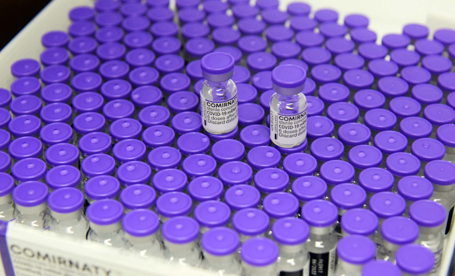 170.820 vacinas contra a Covid-19 que chegaram ao Paraná são para adolescentes . Foto: Américo Antonio/SESA