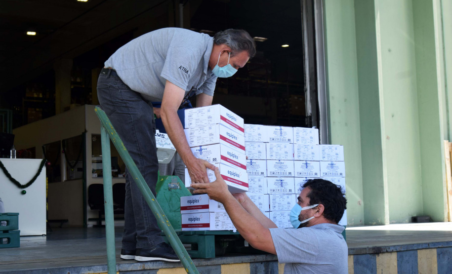 Estado distribui mais 474 mil vacinas contra a Covid-19 . Foto: Américo Antonio/SESA