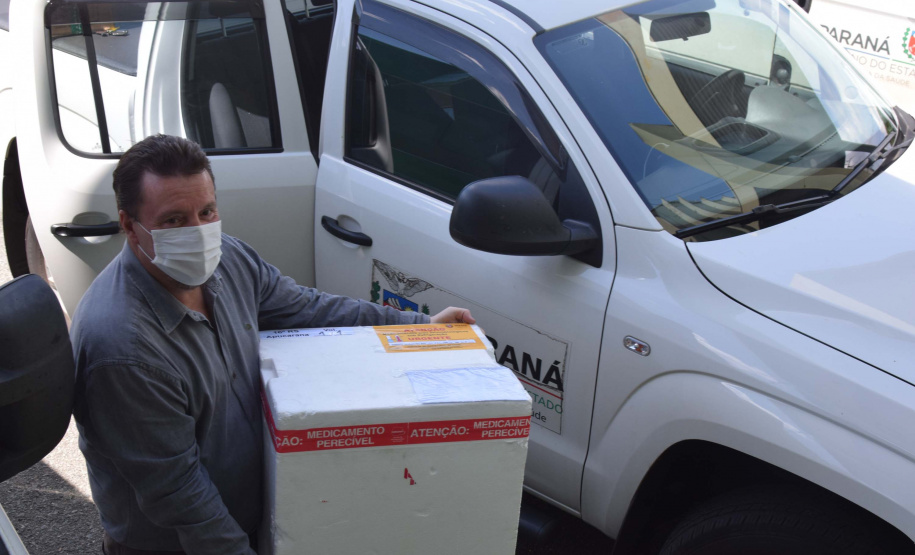 Estado distribui mais 474 mil vacinas contra a Covid-19 . Foto: Américo Antonio/SESA