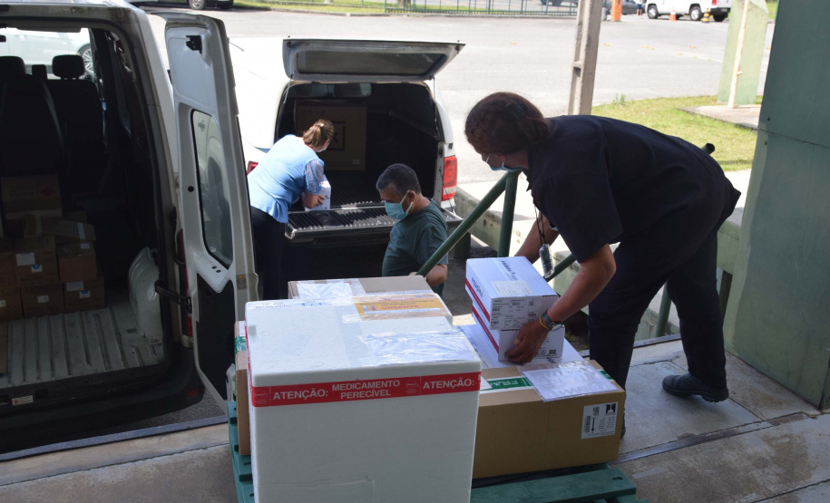 Estado distribui mais 474 mil vacinas contra a Covid-19 . Foto: Américo Antonio/SESA