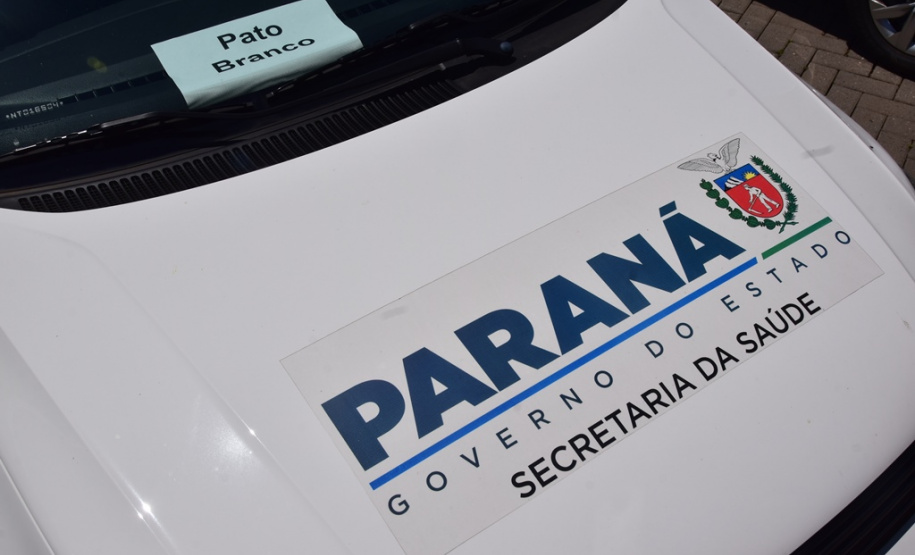 O Governo do Estado realizou mais uma entrega dos carros para Estratégia da Saúde da Família (ESF) neste sábado (13). Agora, os 15 municípios da 7ª Regional de Saúde de Pato Branco foram beneficiados com a doação de 43 automóveis, em um investimento de mais de R$ 1,4 milhão. - Pato Branco, 13/11/2021 - Foto: Américo Antonio/SESA