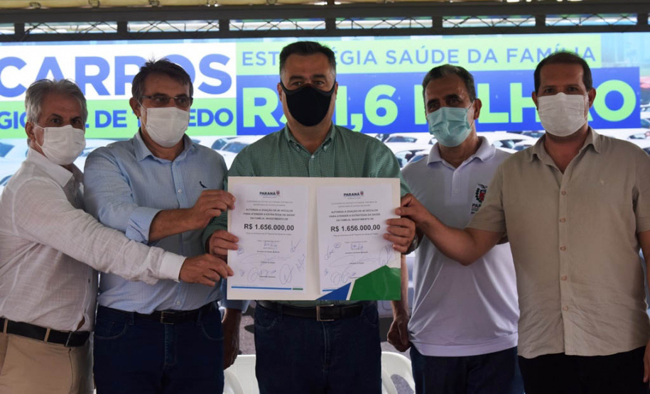 Estado entrega 48 carros para a Saúde da Família de 18 municípios da região de Toledo