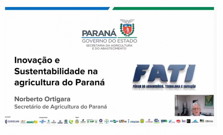 Agricultura paranaense aposta em sustentabilidade e inovação, diz secretário em evento