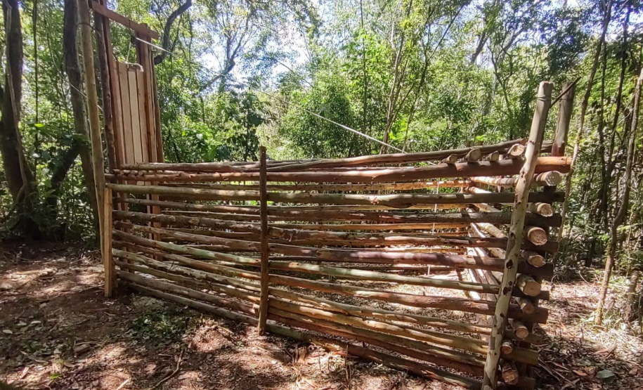 O Instituto Água e Terra (IAT), órgão vinculado à Secretaria de Estado do Desenvolvimento Sustentável e do Turismo (Sedest), iniciou a instalação de armadilhas para a captura de javalis no Parque Estadual Vila Rica do Espírito Santo, no município de Fênix. A espécie é considerada exótica invasora e causa prejuízos à fauna e flora local. - Curitiba, 29/11/2021 - Foto: IAT