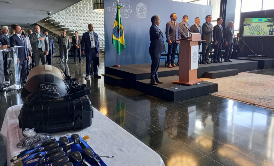 Paraná é contemplado com R$ 12,1 milhões em viaturas, capacetes e acessórios do Ministério da Justiça e Segurança Pública - Brasília, 25/11/2021 - Foto: SESP-PR
