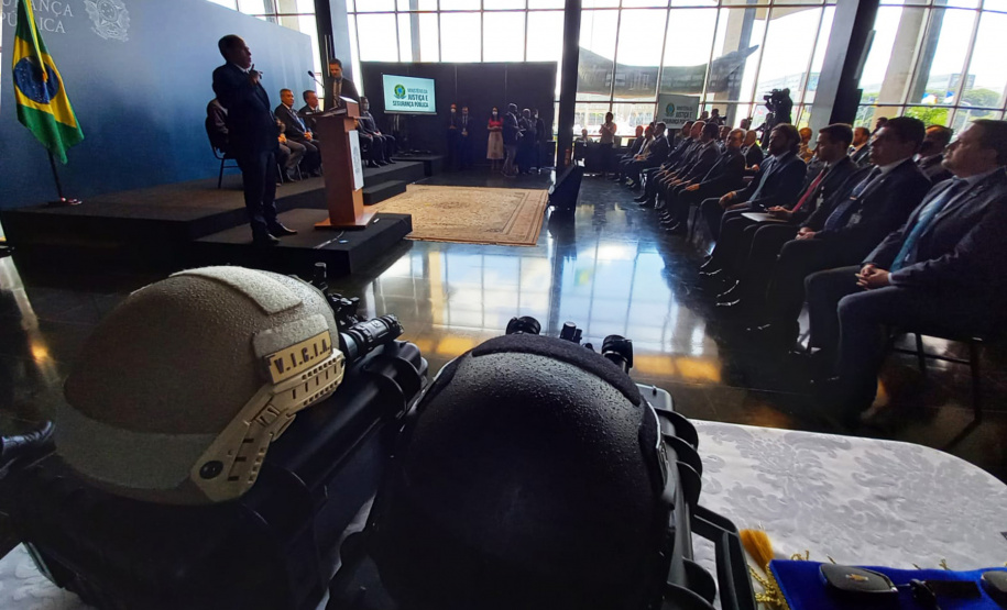 Paraná é contemplado com R$ 12,1 milhões em viaturas, capacetes e acessórios do Ministério da Justiça e Segurança Pública - Brasília, 25/11/2021 - Foto: SESP-PR