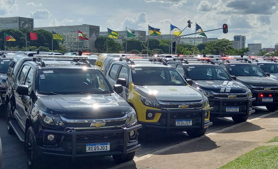 Paraná é contemplado com R$ 12,1 milhões em viaturas, capacetes e acessórios do Ministério da Justiça e Segurança Pública - Brasília, 25/11/2021 - Foto: SESP-PR