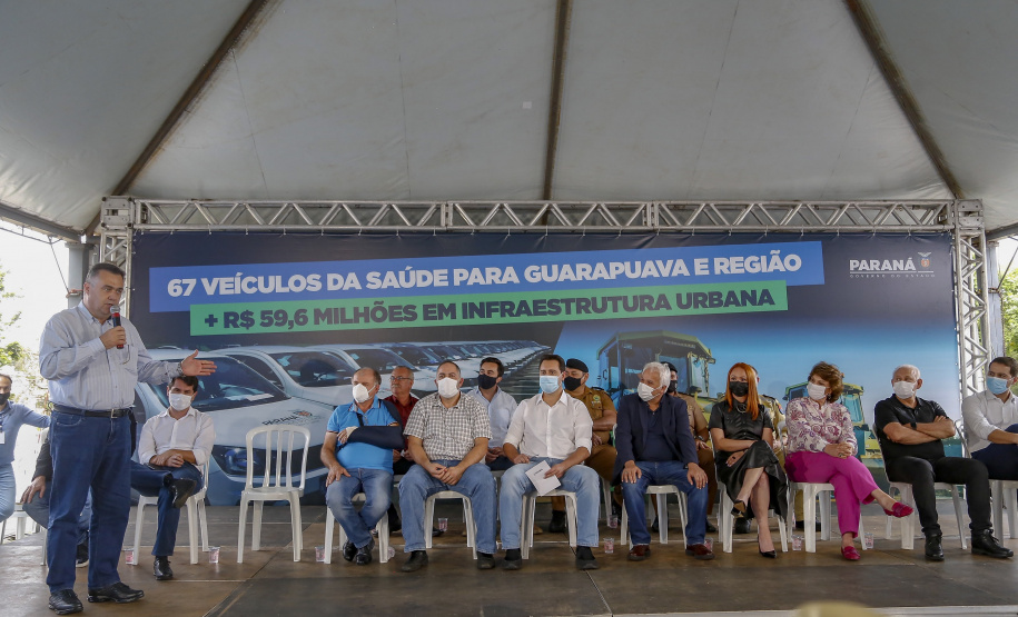 Governo do Estado entrega 67 veículos para Saúde de Guarapuava e Região