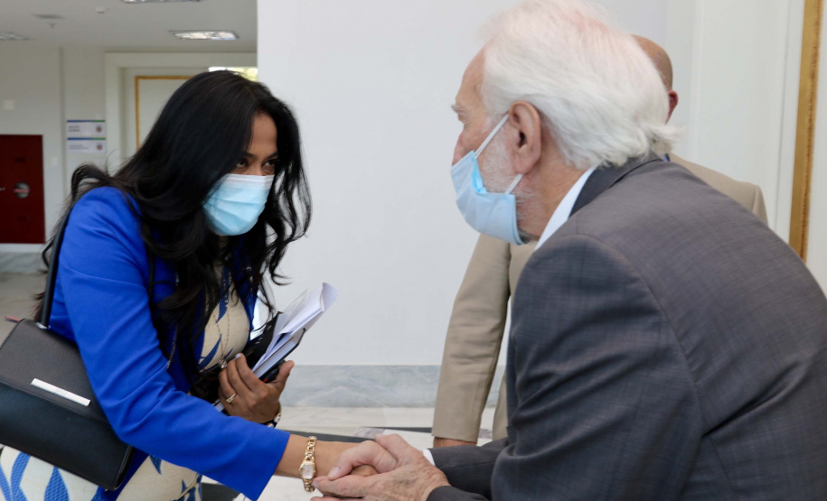 O vice-governador Darci Piana se reuniu nesta quarta-feira (24), no Palácio Iguaçu, com o novo cônsul-geral do Japão em Curitiba, Keiji Hamada. Foto:Camila Tonett/Vice-governadoria