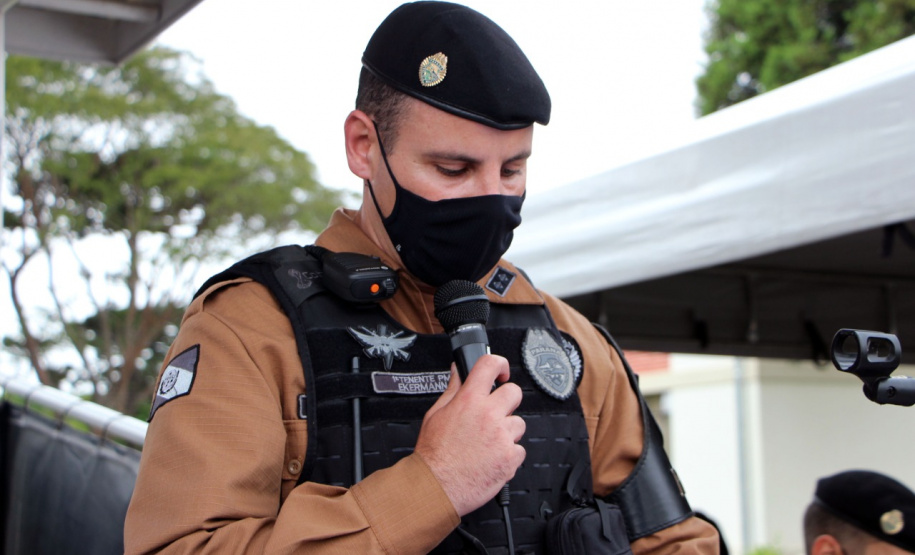 Policiais militares se formam no curso de rondas ostensivas com motocicletas. Foto:PMPR