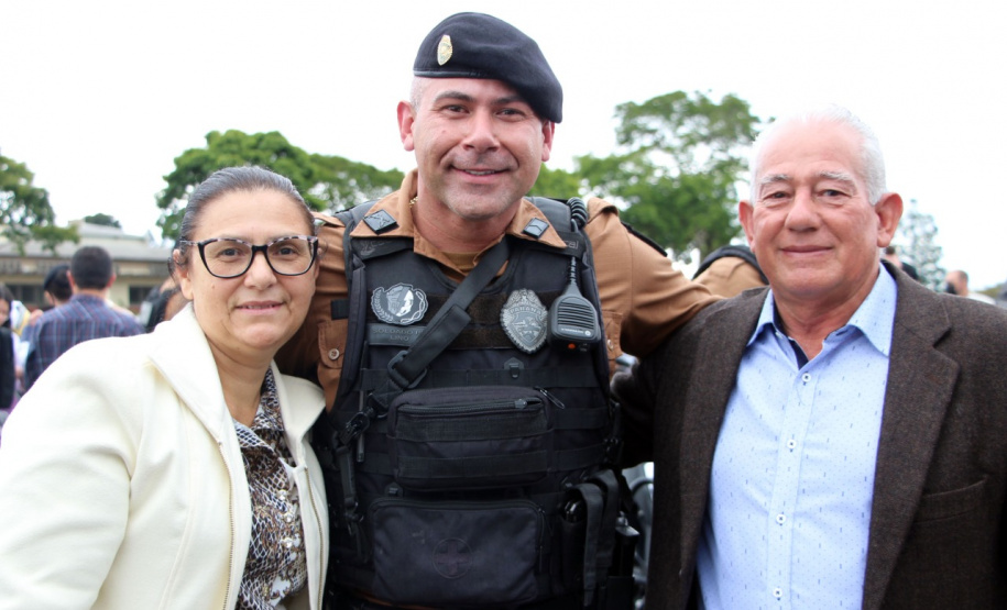 Policiais militares se formam no curso de rondas ostensivas com motocicletas. Foto:PMPR