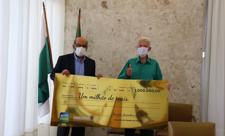 Aos 85 anos aposentado de Curitiba é o novo milionário do Nota Paraná . Foto: SEFA