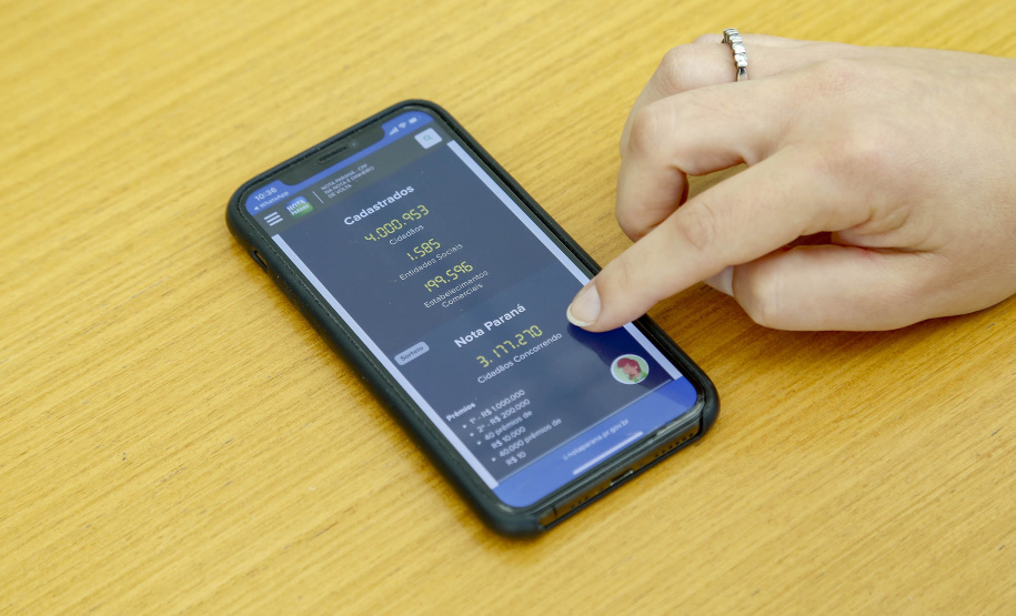 Programa Nota Paraná chega a 4 milhões de contribuintes inscritos. Foto Gilson Abreu/AEN