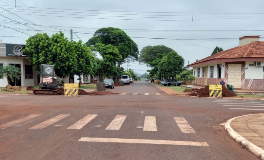 Obras da Sanepar ampliam rede de água em Nova Santa Rosa. Foto: Sanepar