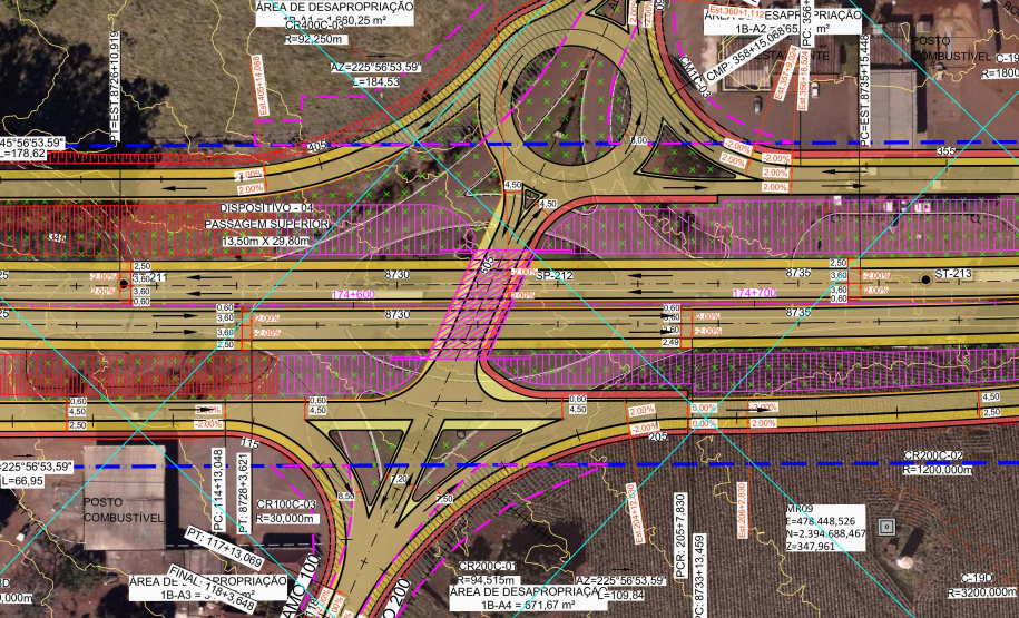 Obras de novo viaduto em Doutor Camargo alteram o trânsito na PR-323 - Curitiba, 26/11/2021 - Foto: DER-PR