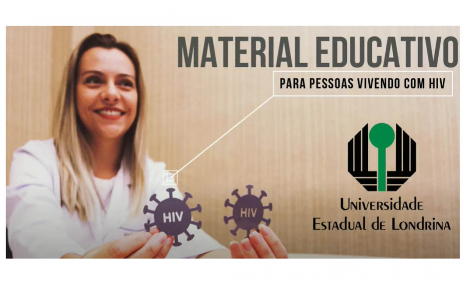 Material educativo da UEL conscientiza e promove a saúde de quem vive com HIV